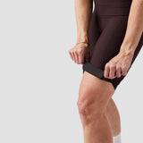 Women's Droptail Cargo Bib Short - Plum