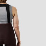 Women's Droptail Cargo Bib Short - Plum