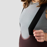 Women's Droptail Cargo Bib Short - Plum
