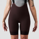 Women's Droptail Cargo Bib Short - Plum