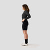 Women's Long Sleeve Micro Grid Jersey - Charcoal