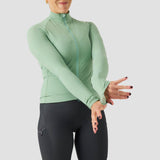 Women's Waffle Grid Thermal Jersey - Mint