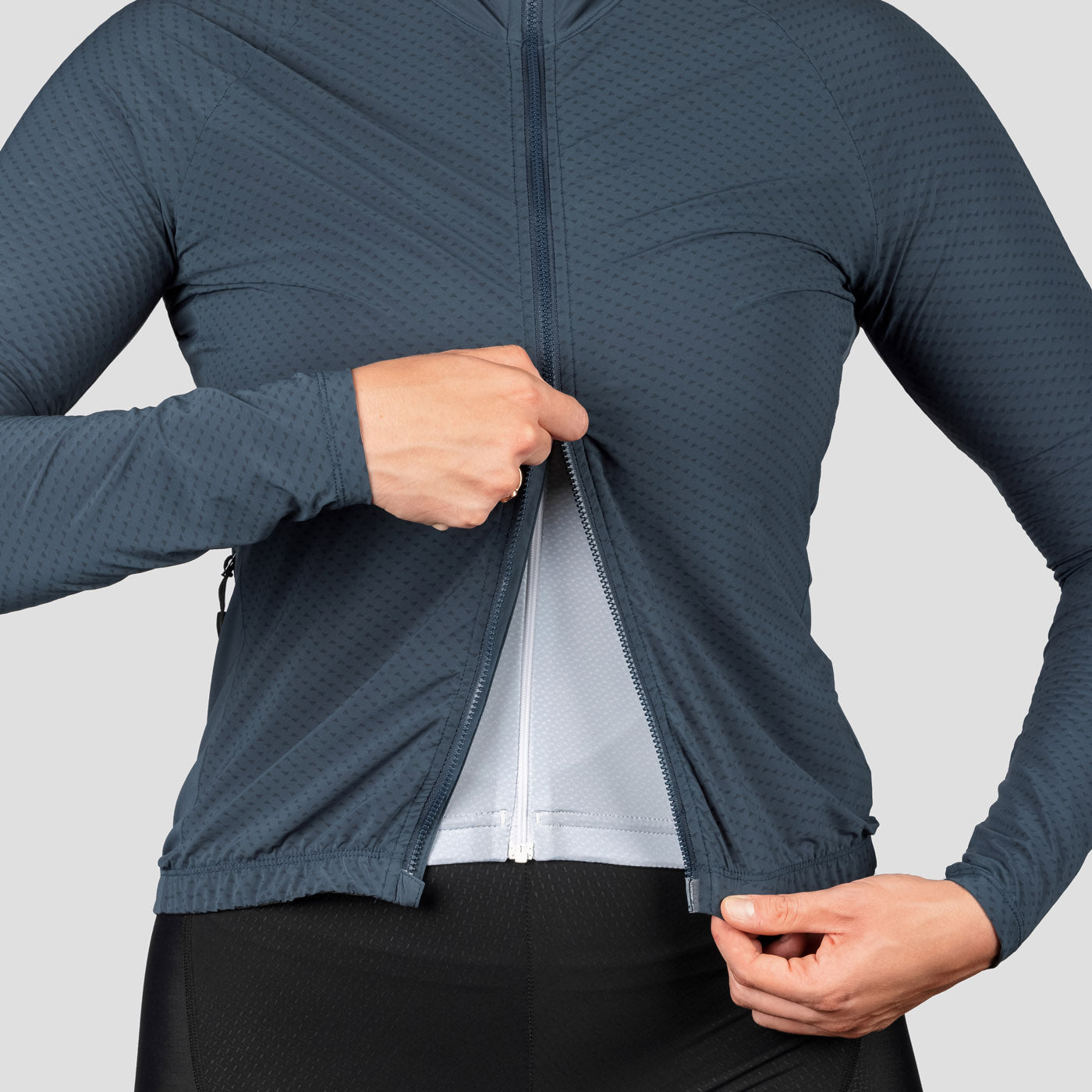 Draped Micro Check Jacket - Women - Ready-to-Wear